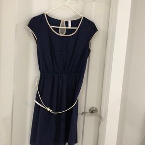 Cap sleeve navy  dress